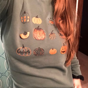 INTERESTPRINT Womens Crew Neck Pullover Pumpkin Owls Casual Sweatshirt Tops XS-XL INTERESTPRINT Womens Crew Neck Pullover Pumpkin Owls Casual Sweatshirt Tops XS-XL