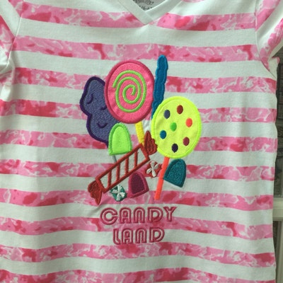 Candy Land Applique Machine Embroidery Design Instant Download - Etsy