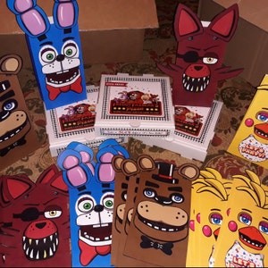 Five Night's at Freddy's PIZZA BOX Printable Birthday Bridal Shower ...