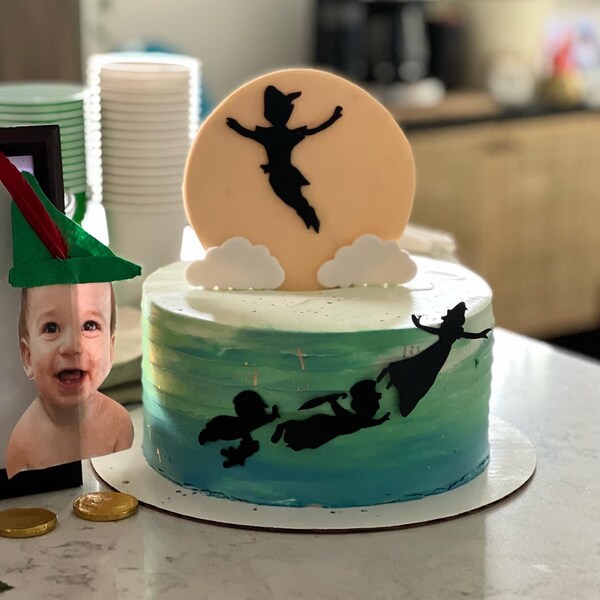 Never Grow up Cupcake Toppers, Peter Pan Cupcake Toppers, Never Grow up ...