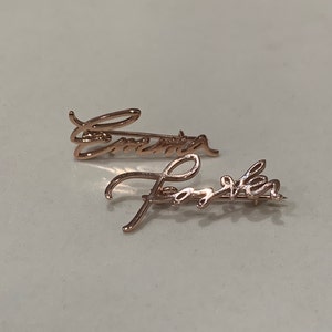 Custom Handwriting Pin Personalized Signature Brooch Memorial Brooch ...