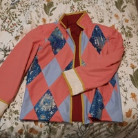 Diamond Pattern Jacket - PDF Sewing Pattern + Tutorial｜male M Size ...