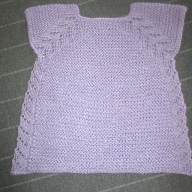 KNITTING Pattern-lil' Rosebud Seamless Top Down Dress