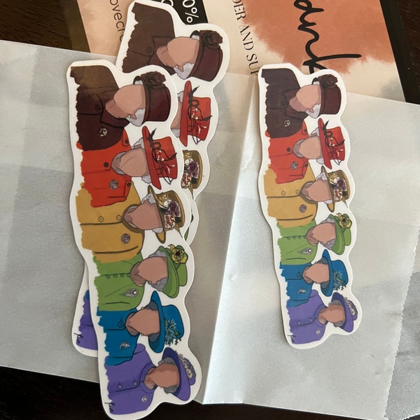 Rainbow Queen Sticker, Queen Elizabeth II Decal, British Royal Family ...