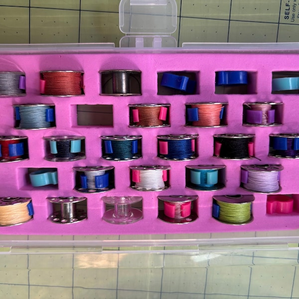 Set of 12 Bobbin Savers, Bobbin Thread Holder, Bobbin Case, Spool ...