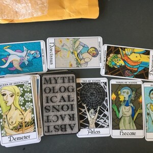 Greek Mythology Tarot Deck, Tarot Cards, Cubism-inspired, Mythological