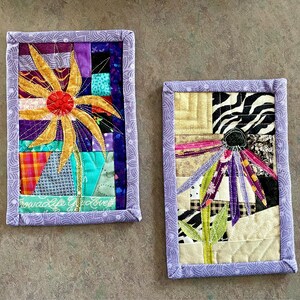 Blue Flower Quilt, Little Wall Quilt - Etsy