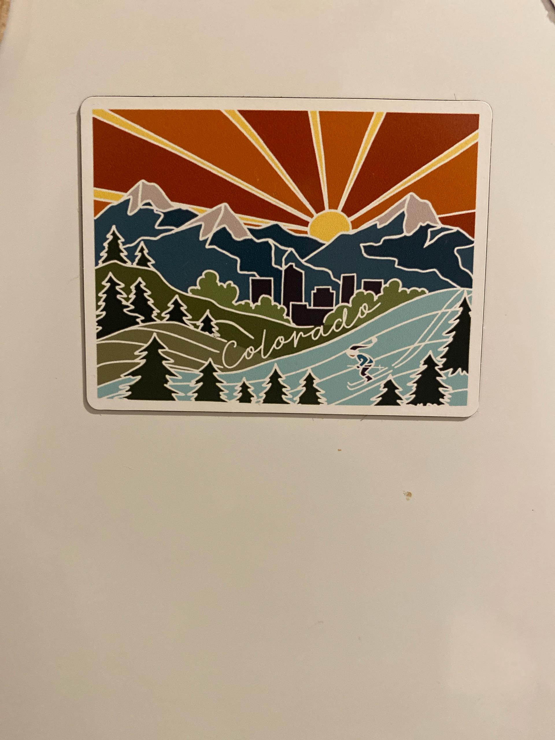 Colorado Car Magnet | Weatherproof State Magnet | Outdoorsy Magnet | Locker Magnet | Fridge Magnet | Weatherproof Magnet | 3&quot;