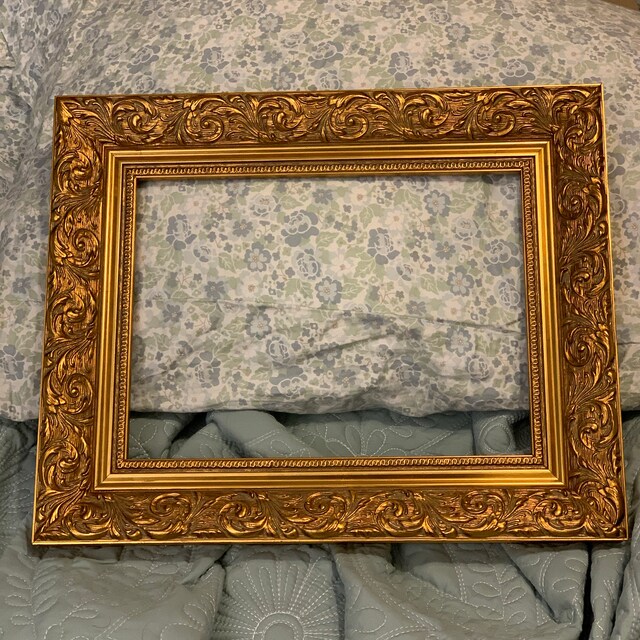 West Frames Bella Antique Gold French Ornate Embossed Wood Picture Frame – Wall Mount, Various Sizes