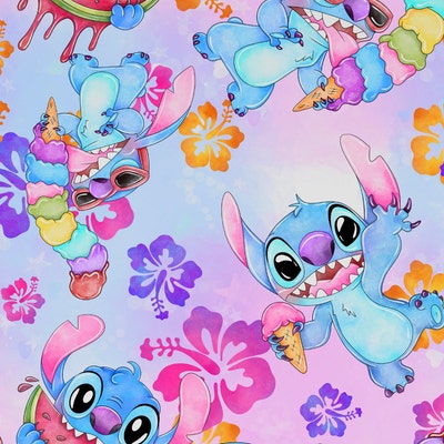 Cute Stitch and Angel Seamless Pattern. Digital Paper. DIGITAL DOWNLOAD ...