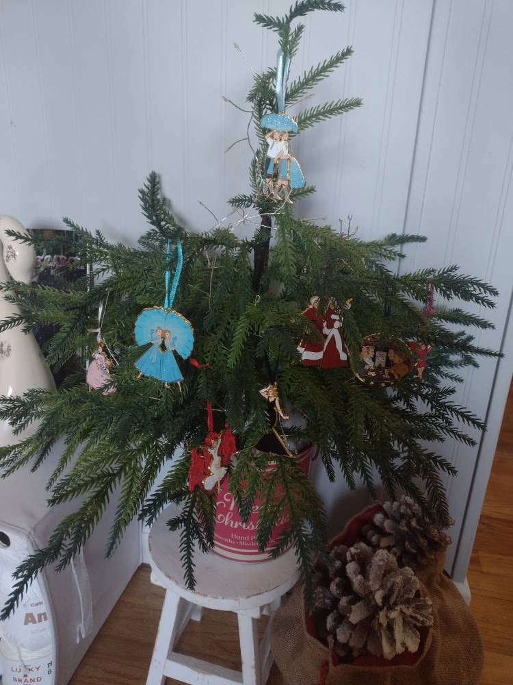 Sisters White Christmas Ornament