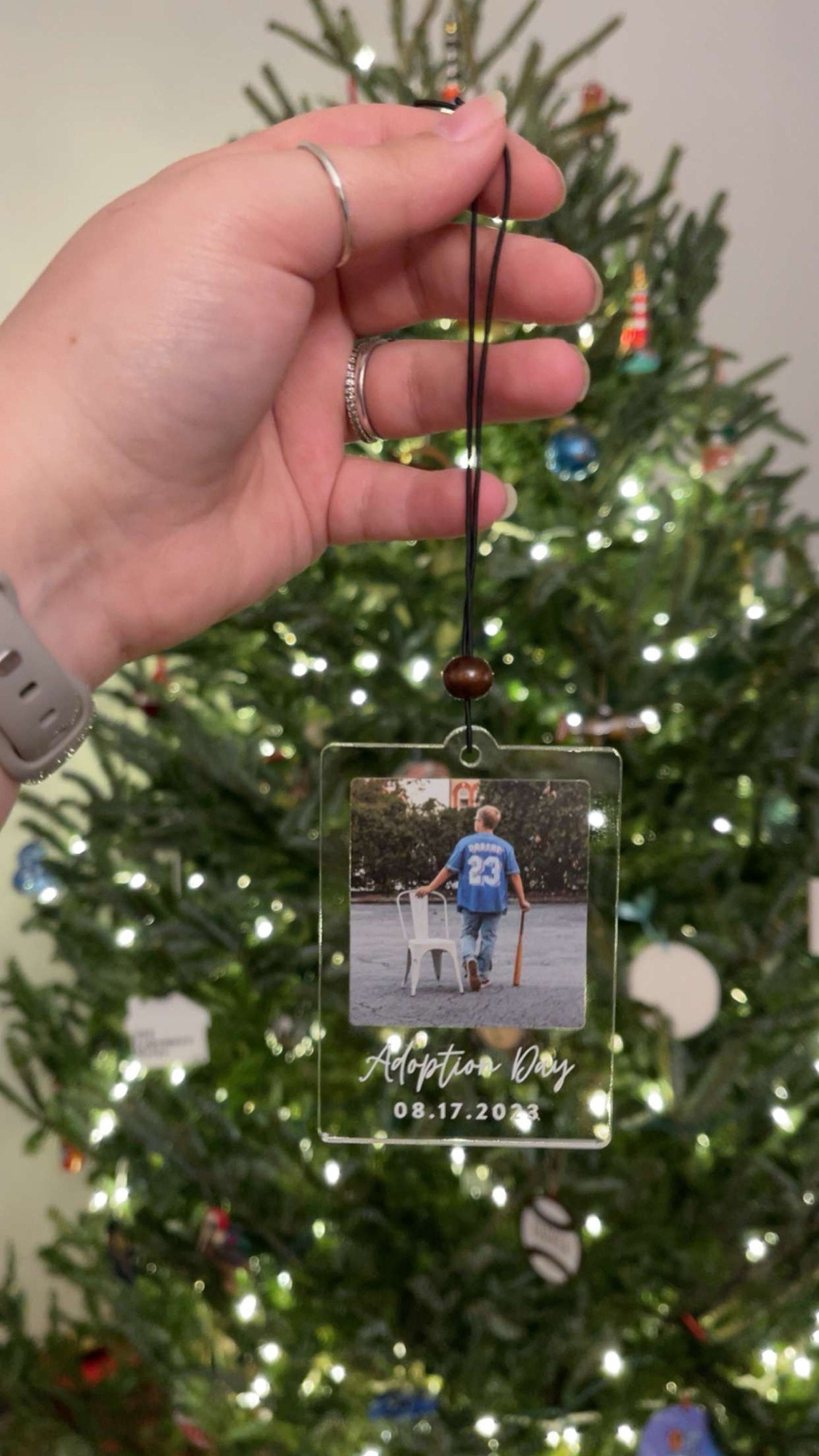🎁Buy 2 FREE SHIPPING🎁Personalized Photo Ornament, Custom Ornament, Drive Safe, Friendship Best Friends, Couples Gift for Her/Him