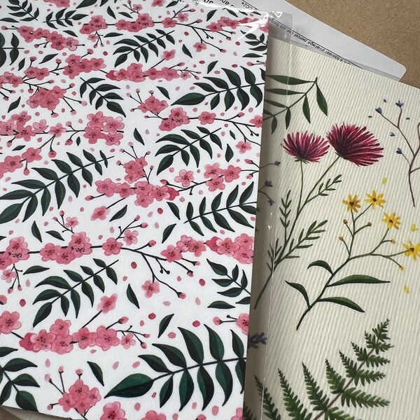 Postcard Set of 6 - Botanical Wildflowers Collection - Watercolour ...