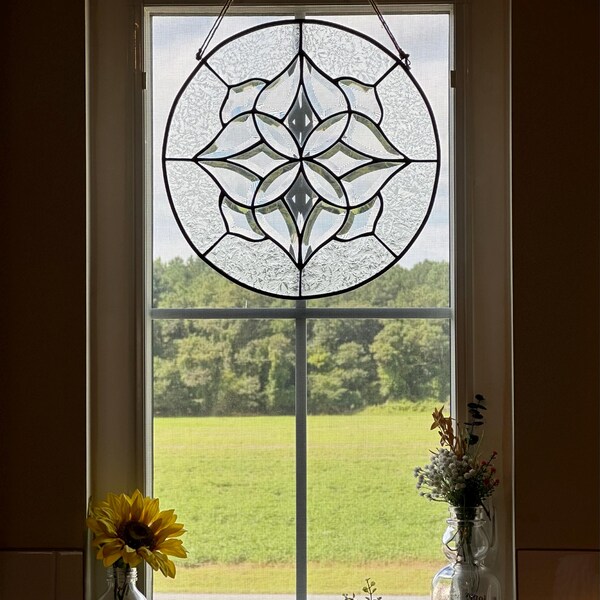A closer look at Heavy Beveled Glass Panels