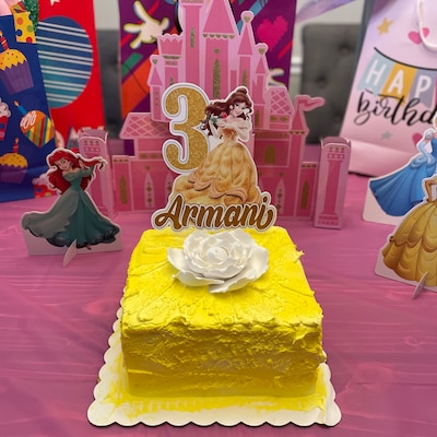 Princess Belle Disney Cake Topper - Etsy