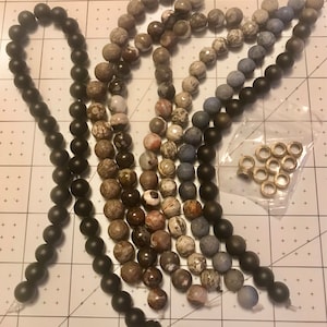 thumbnail image 2 of Grade AAA Natural Gray Crazy Lace Jasper Round Beads – 4mm To 16mm Sizes 2 of 5