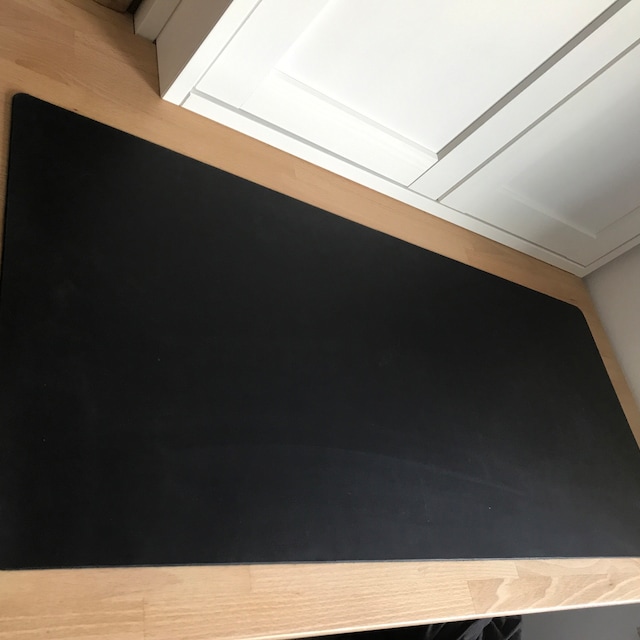 Waterdichte lederen en kurk bureaumat, grote duurzame muismat, naairand, dubbelzijdige bureaumat, glad comfortabel schrijfoppervlak laptop bureaumat