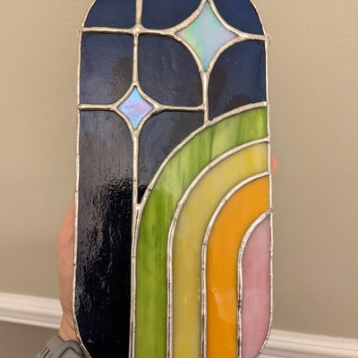 MULTIPACK X 2 Rainbow Stained Glass Pattern, Stained Glass Patterns ...