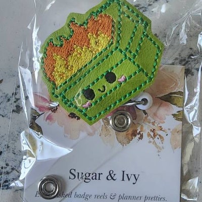 Funny Retractable Badge Reel For Nurses & Teachers - 'I Match Energy' ID Holder With Alligator Clip