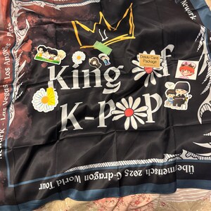 G-DRAGON Ubermensch Concert Tour Scarf Bandana, GD King of Kpop