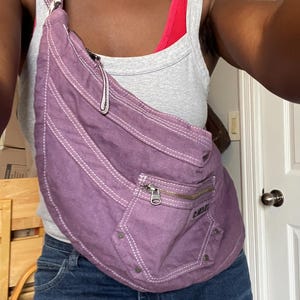 Diesel Gorpcore Umhängetasche mit mehreren Taschen aus Canvas