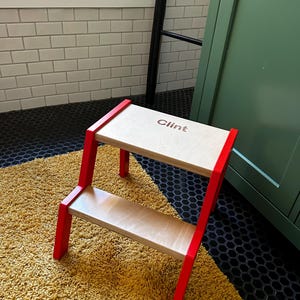 Toddler Step Stool Kitchen Step Stool 2 Step Stool Bathroom Step Stool Kids Furniture Montessori Learning Stool SS Pidkids Etsy