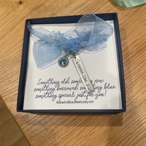 Something Blue for Bride Engraved Bride Gift From Mom - Etsy