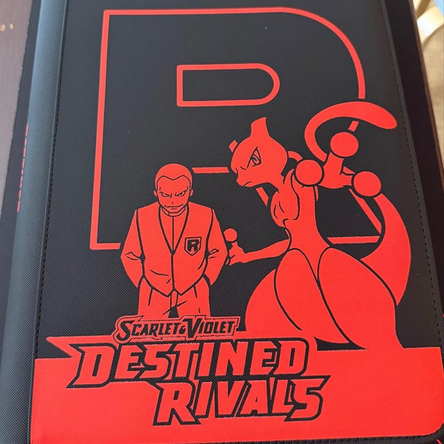 Zipper Binder for Pokemon Cards - Destined Rivals - Etsy