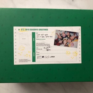 Bangtan Boys 2019 BTS Season's Greeting Just Opened Package With