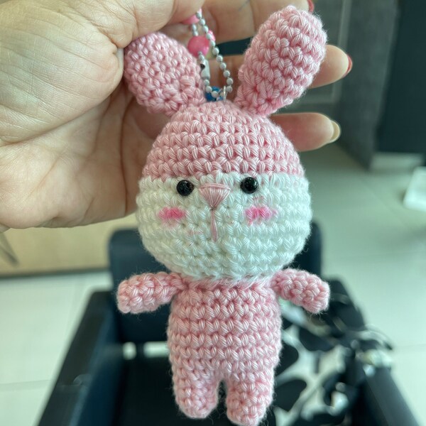 Rabbit Key Ring Crochet/ Amigurumi Pattern - Etsy