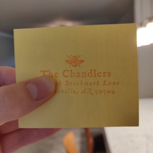 Printing return address labels in pages