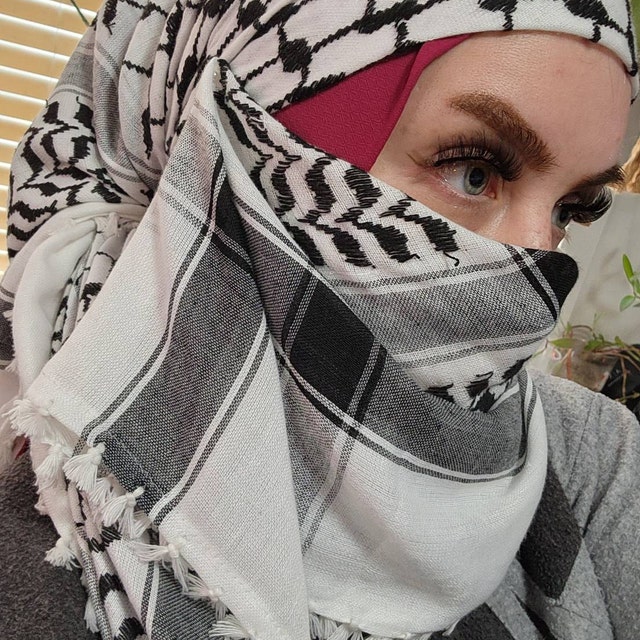 パレスチナ クフィーヤ クフィーヤ スカーフ (48*48) - 無料パレスチナ