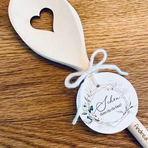 Gastgeschenk 10 x Kochlöffel zur Hochzeit inkl. Etsy.de