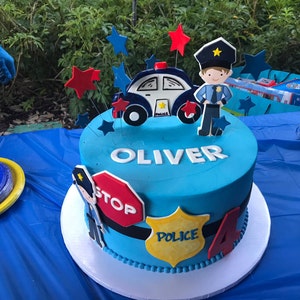 Police Cake Topper Gateau Personnalise Gateau Fondant Cop Etsy Police Cake Topper Gateau Personnalise Gateau Fondant Cop Etsy