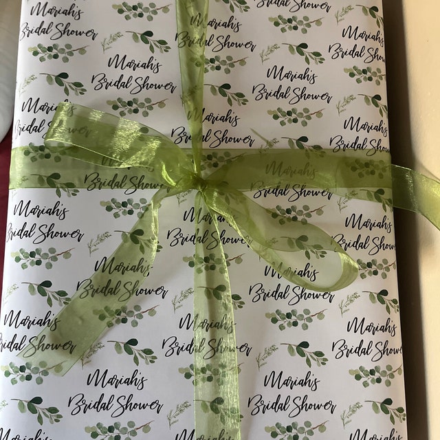 Bridal Shower Gift Wrap Bridal Shower Wrapping Paper, Blush Bridal