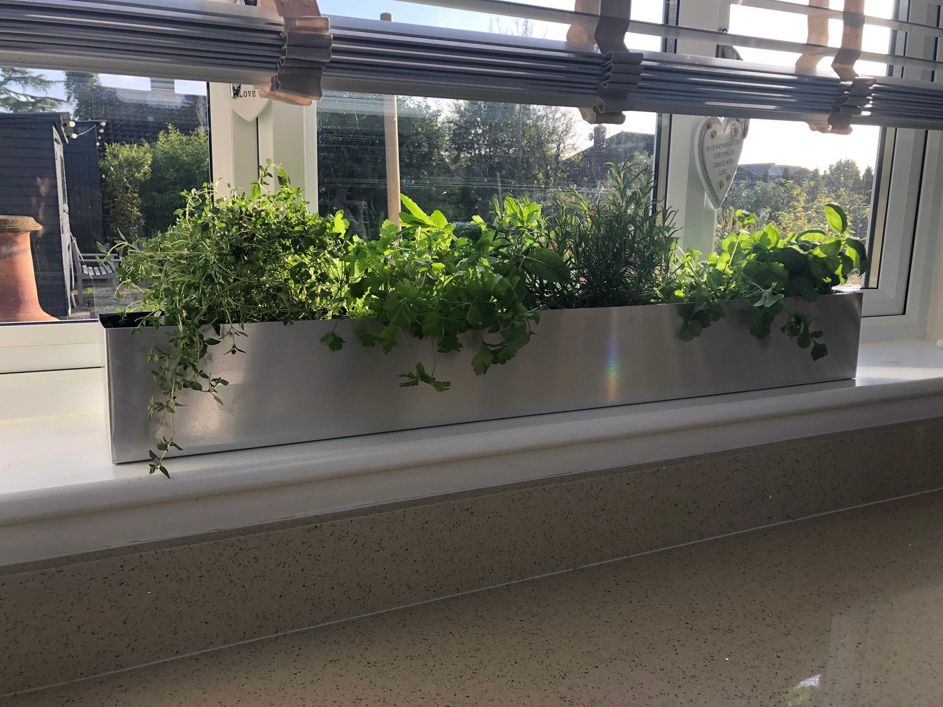 Long Narrow, Window Box Style Handmade Mill Finish lightweight