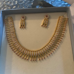 Tarinika Kriya Gold-plated Cubic Zirconia Indian Pendant - Etsy
