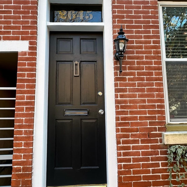 Transom Window Lettering Transom Address Numbers - Color Options - House Home Building Office ...