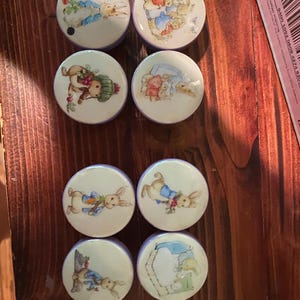 PETER RABBIT ANIMALS knobs M2M bedding Kids Nursery drawer pulls ... so cute!