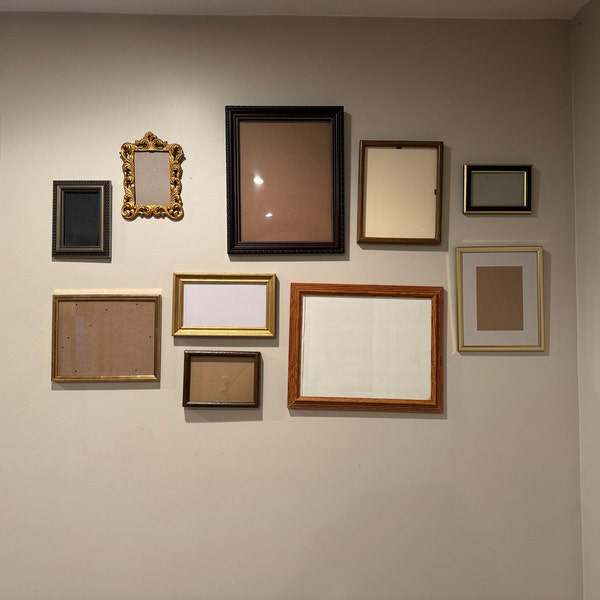 Gallery Wall Frames | Assorted Frame Bundle | Vintage Picture Frames ...