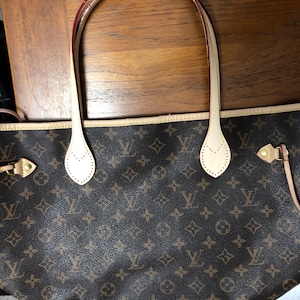 1 pair real vachetta leather handles for luxury bag repair bag handle craft  - AliExpress