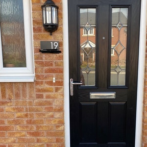 Modern Contemporary Property Number Door Sign Plaque - Etsy UK