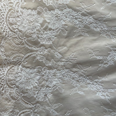Vintage Style Lace Fabric in off White French Lace Fabric - Etsy