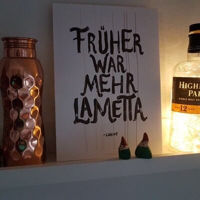 Mehr Lametta / Spruch, Loriot, Früher, Fine ArtPrint, WallArt