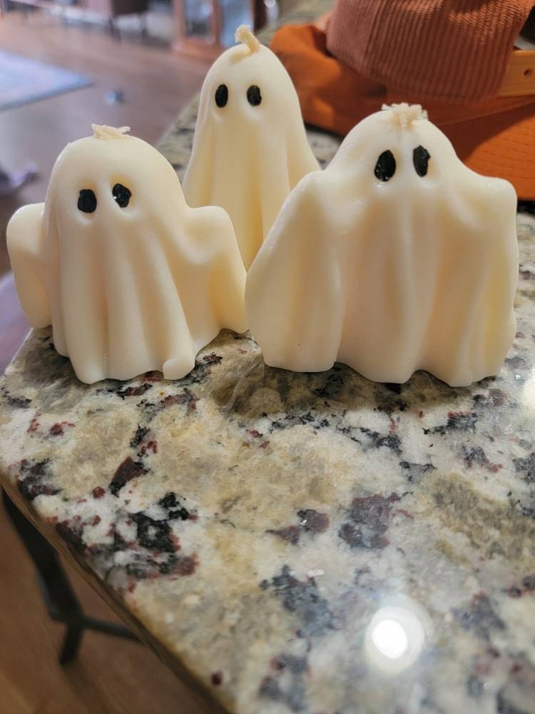 Ghost Candles, Halloween Decor, Thanksgiving Decor, Halloween Candles, Fall Home Decor, Autumn Candle, Halloween Gift Set