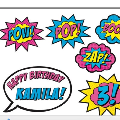 Superhero Cake Topper PRINTABLE - Etsy