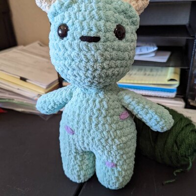 Blue Monster Crochet Pattern, Monster Amigurumi Pattern, PDF Printable ...