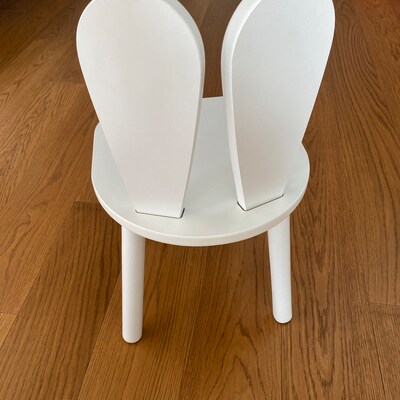 Rabbit Chair Wooden Kids Table and Chair Set Wooden Table - Etsy UK