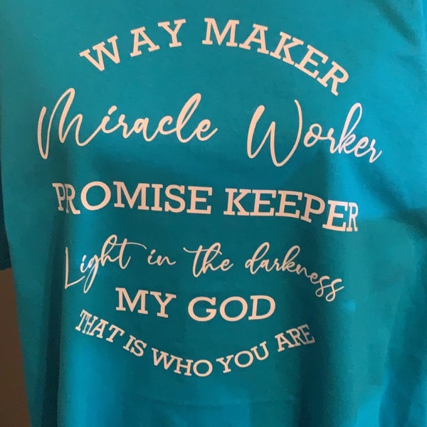 Waymaker SVG, Miracle Worker SVG Downloadable, Vinyl Cut, Scan N Cut ...