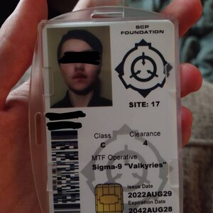 SCP Foundation Secure Access ID Card Updated Design Etsy SCP Foundation Secure Access ID Card Updated Design Etsy